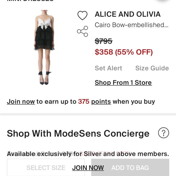 Alice & Olivia Bow Dress - Picture 7 of 7